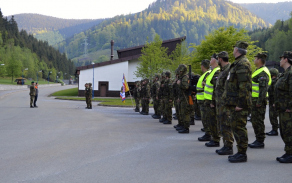 Cvičení pěší roty aktivních záloh plukovníka gšt. Inm. Vladimíra TALÁŠKA 
